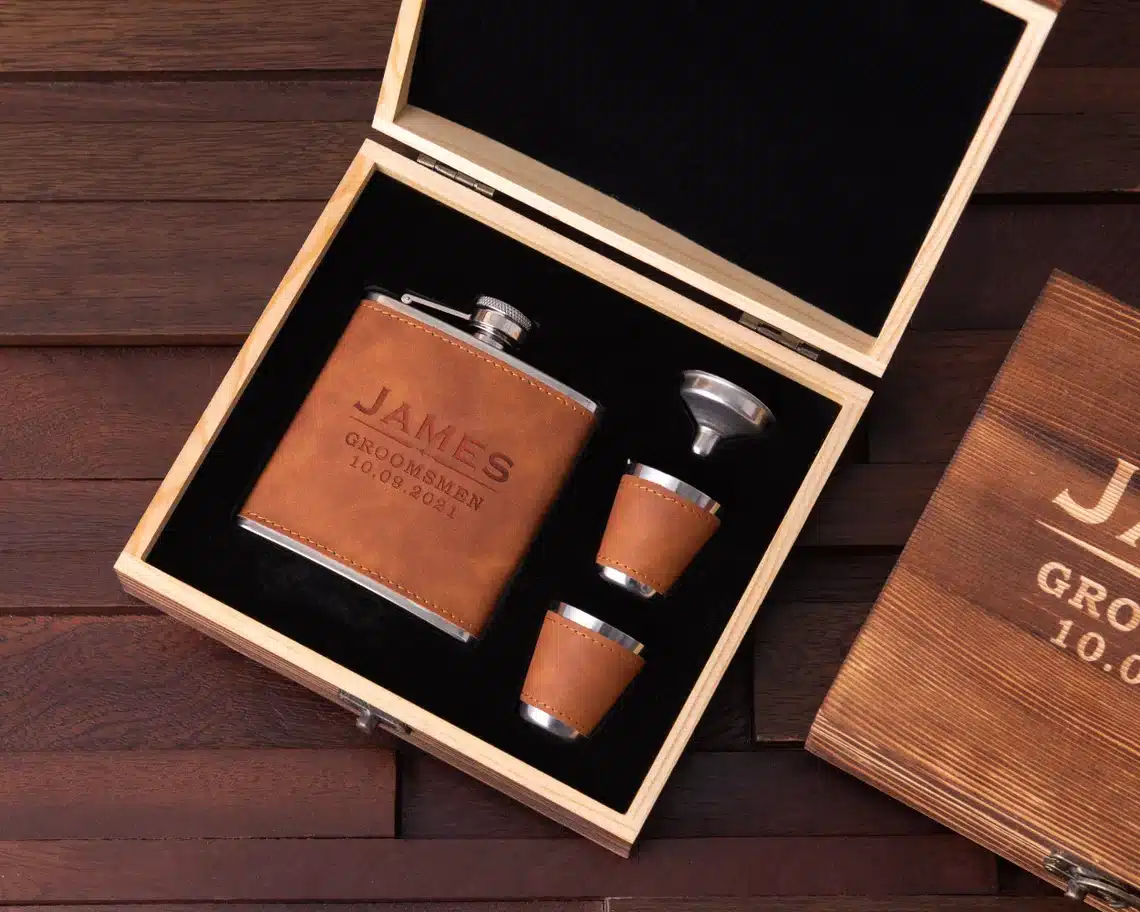 BRIDAL PARTY & GROOMSMEN personalizedgroomsmengifts groomsmenproposalboxset bottleopenerandflaskingroomsmangiftbo