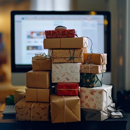 gifts galore display stockcake